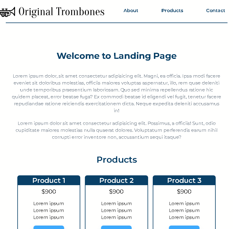 Landing Page